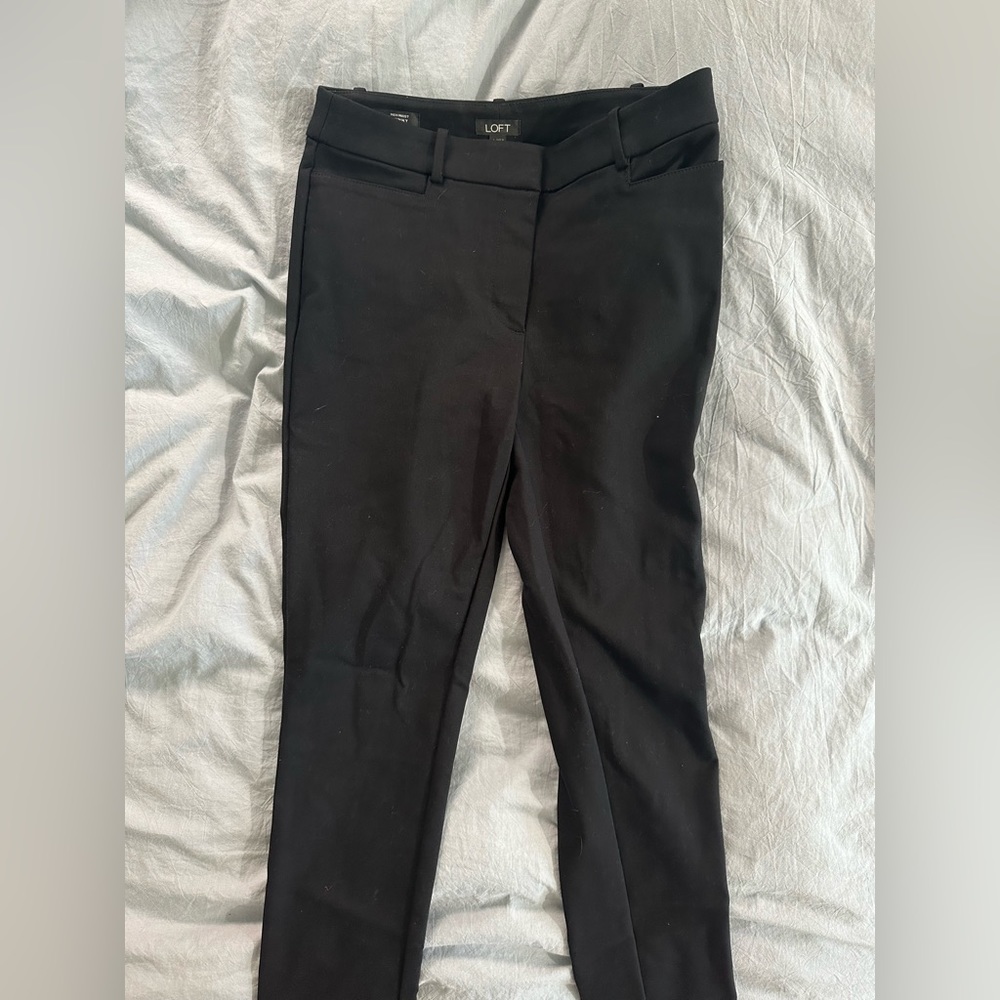 Black High Waist Skinny Trouser Pant